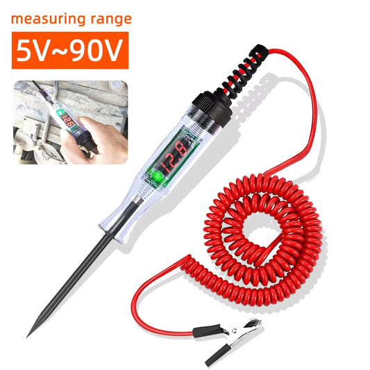 Probador de circuito de voltaje para coche y camión, pluma de prueba de sonda de diagnóstico de coche, bombilla, pluma…