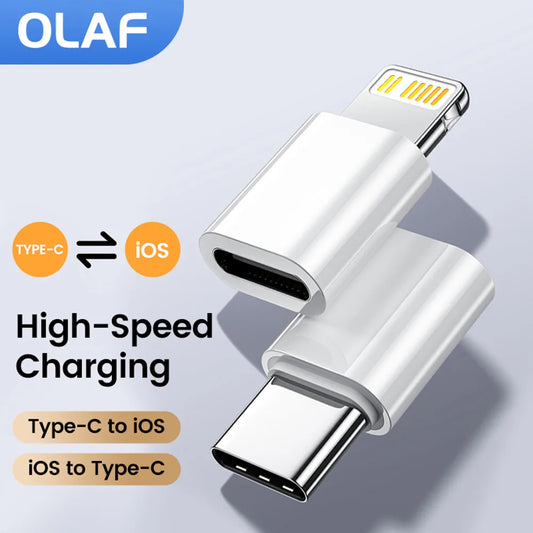 Adaptador tipo c a Lightning Adaptador hembra tipo C para Ios Adaptador de carga rápida Convertidor USB C para iPhone