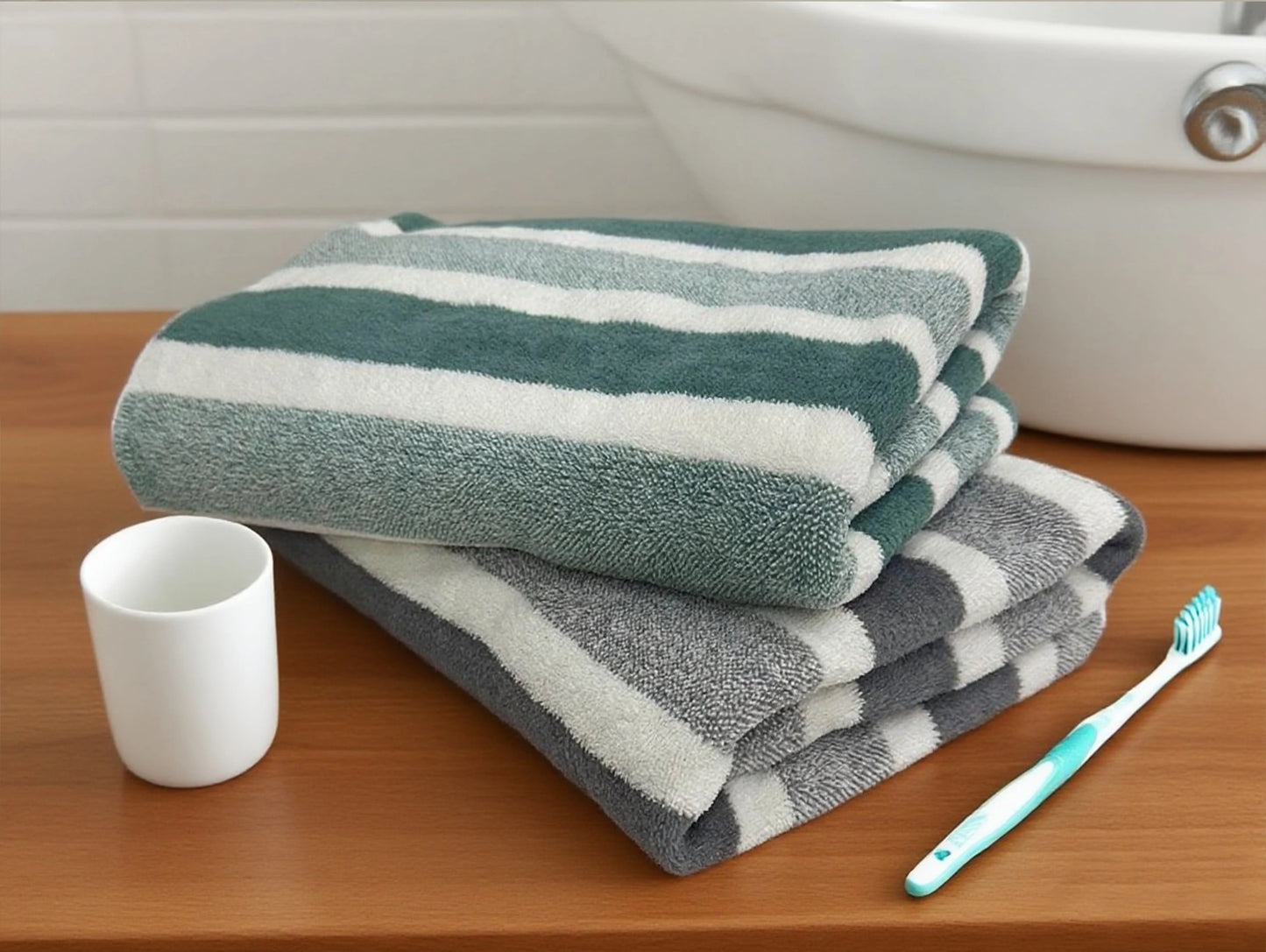 Paquete de 1 toalla de baño gruesa, fuerte absorción de agua y secado rápido, sin desprendimiento, duradera: muy adecua…