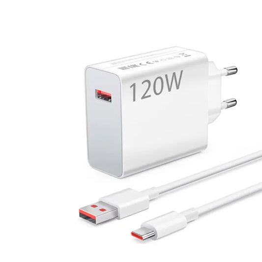 Cargador USB rápido de 120W para Xiaomi 11 12 13 14 Redmi Note 11T 12 12T 13 14 Pro POCO F4 F5 X4 X5 X6 tipo C Turbo Ca…