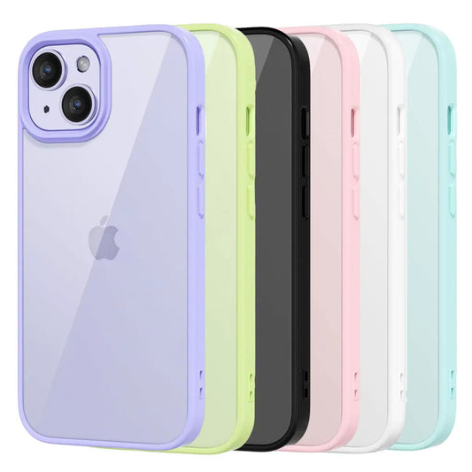 Funda de teléfono transparente a prueba de golpes para iPhone 16 15 14 13 12 11 Pro Max 7 8 Plus XR Xs 12 Mini cubierta…