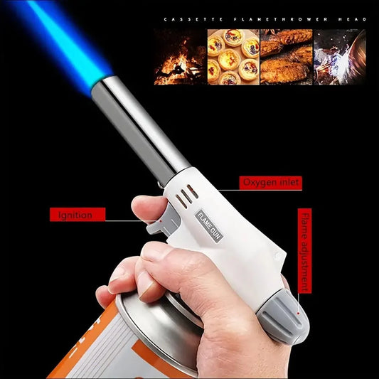 Camping hornear barbacoa antorcha de Gas soldadura fuego fabricante encendedor quemador de butano llama pistola de llam…