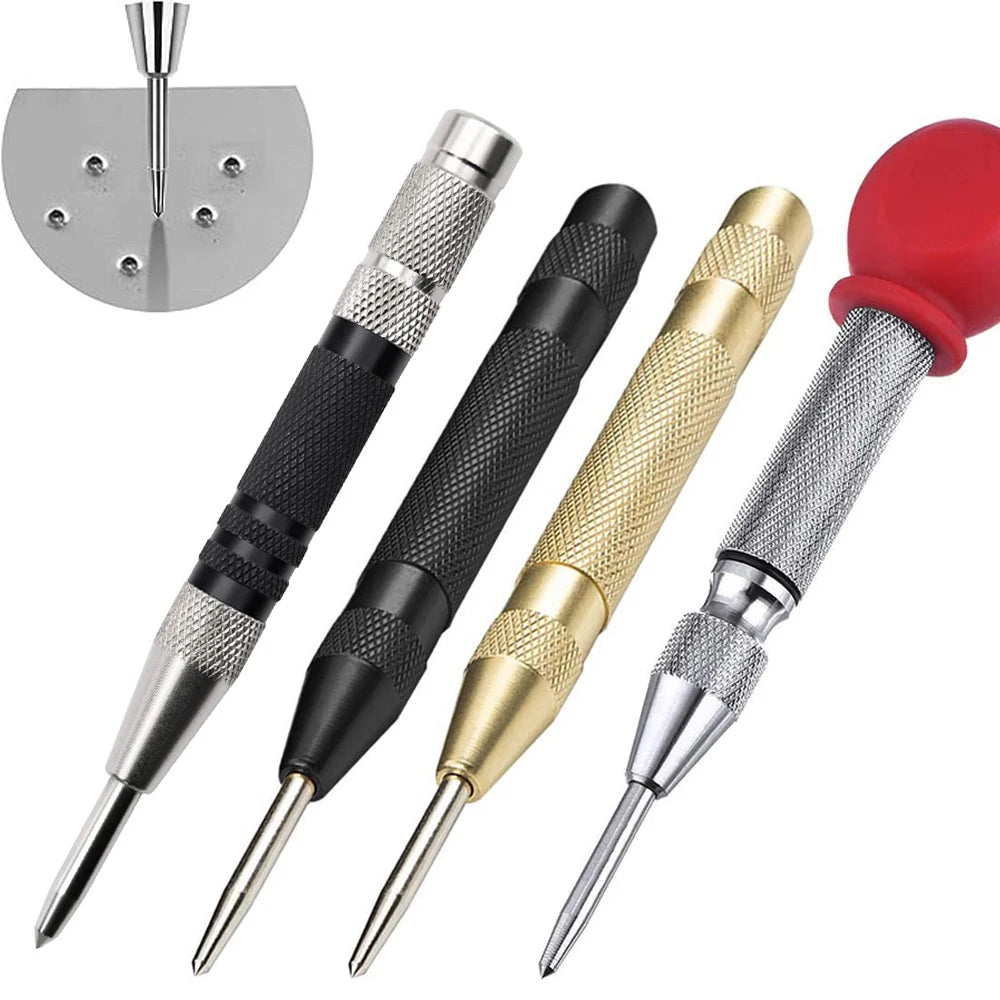 Punzón central automático, herramienta de carpintería, marcador cargado, cincel de madera, herramienta de carpintero