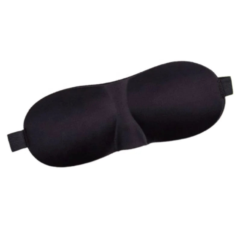 Adjustable 3D Contoured Sleep Eye Mask Soft Polyester Blindfold Night Travel Custom Logo Dark Circles Relief Eye Health Super