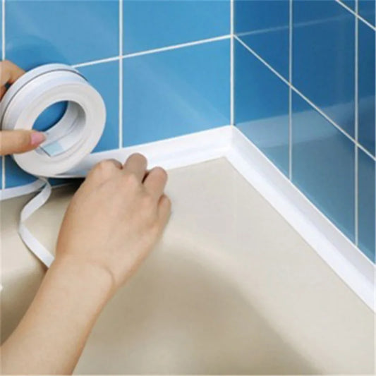 Pegatinas de pared impermeables para baño, cintas de sellado adhesivas de PVC, cinta para Borde de fregadero, accesorio…