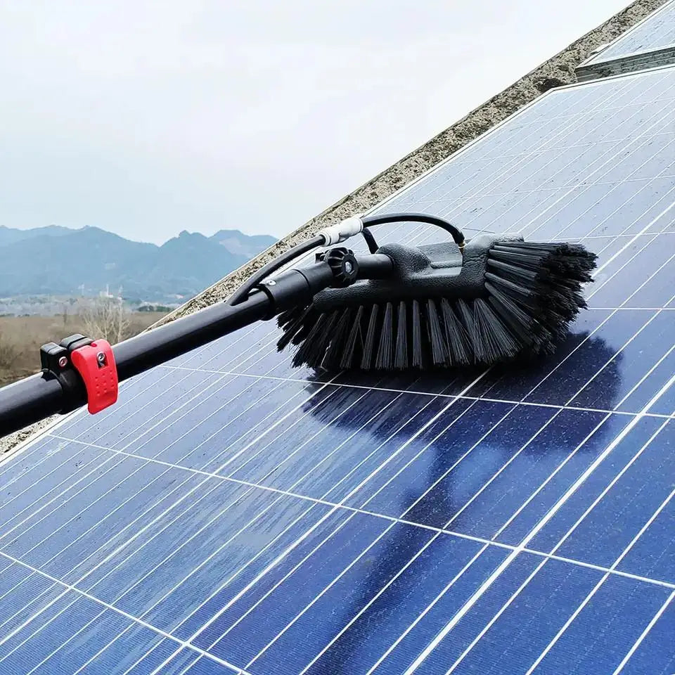 Zhenda Factory 5 Sides Brush Head 6Meter Window and Solar Panel  Water Fed Aluminum Telescopic Rod Cleaning Brush