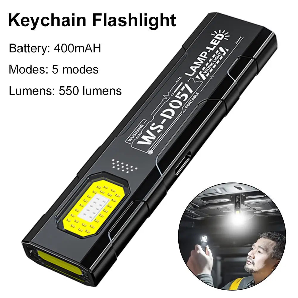 Linterna LED para exteriores, minilinterna portátil de 550Lm, linterna de bolsillo, luz de trabajo de inundación con 5…