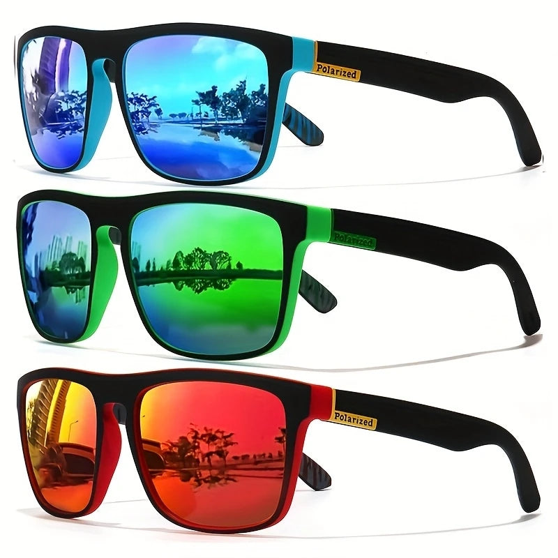 Gafas de sol polarizadas cuadradas Vintage a la moda para hombres y mujeres, gafas de sol de diseñador de marca de lujo…