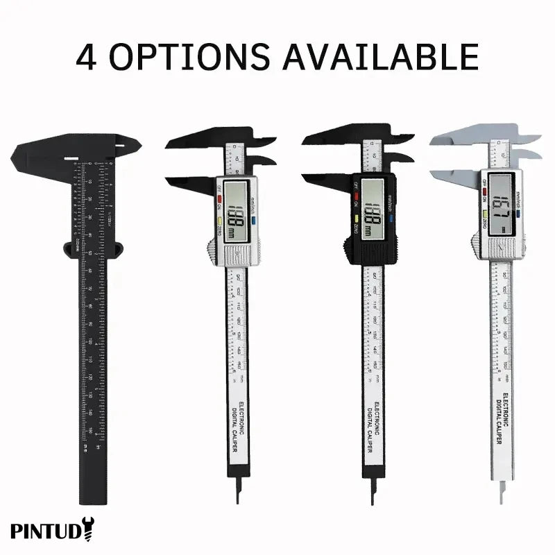 Calibrador de plástico Vernier, calibrador de pantalla digital, mini calibrador de reproducción de texto, herramienta d…
