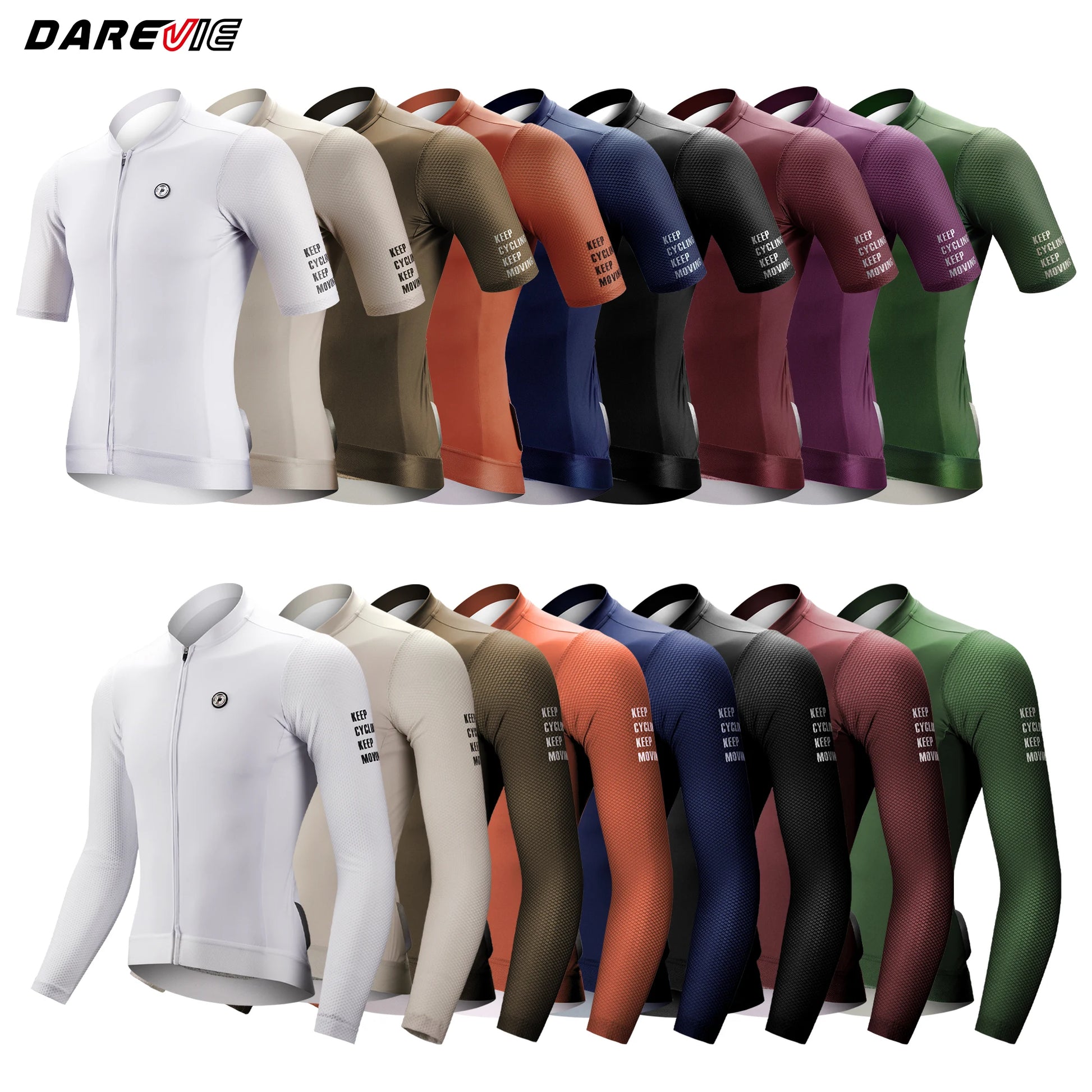DAREVIE Maillot de Ciclismo de manga larga para hombre y mujer, Jersey transpirable de talla pequeña con FPS 50 +, nive…