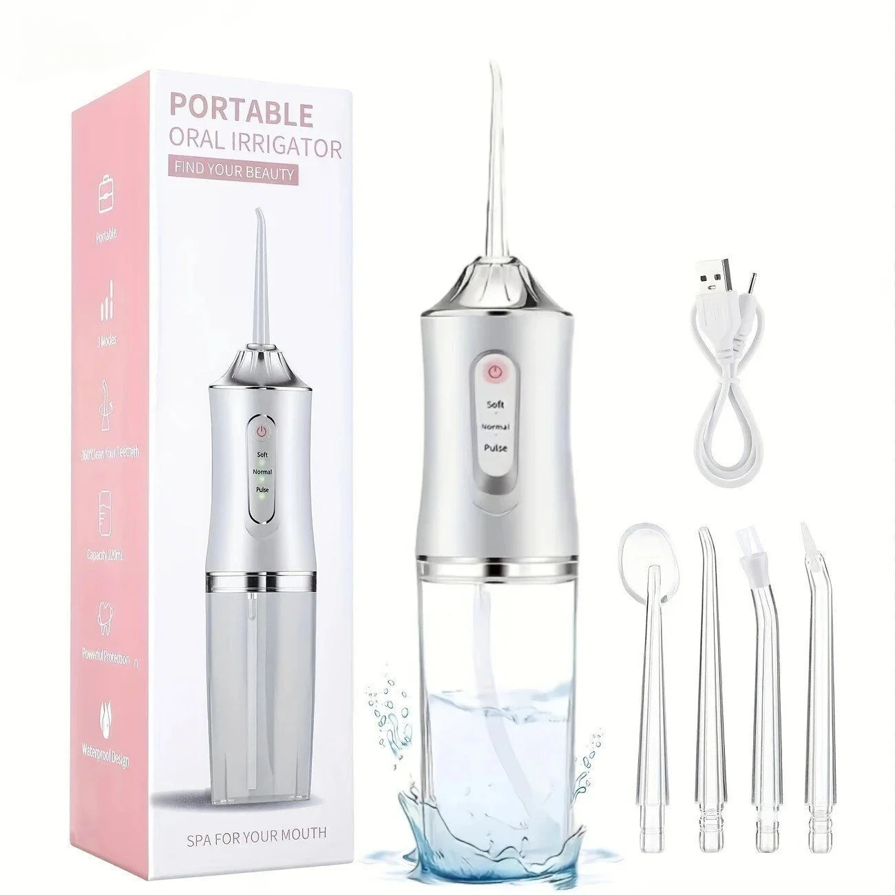 Irrigador Oral, aparato de hilo Dental con chorro de agua, hilo dental para odontología, lavadora bucal, herramientas d…