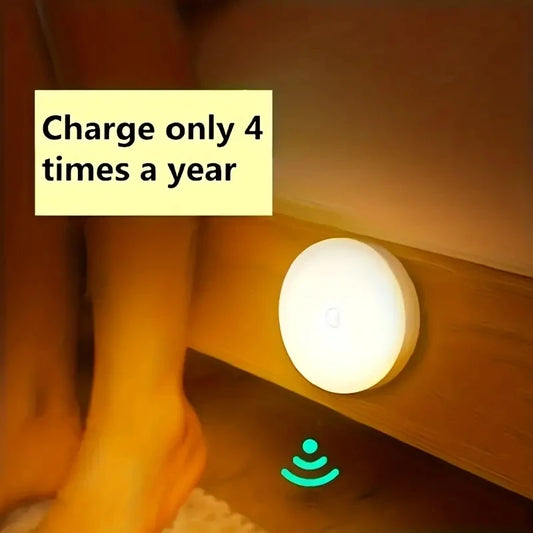 Luz nocturna con Sensor de movimiento, lámpara detectora LED inalámbrica para dormitorio, escalera, armario y decoració…