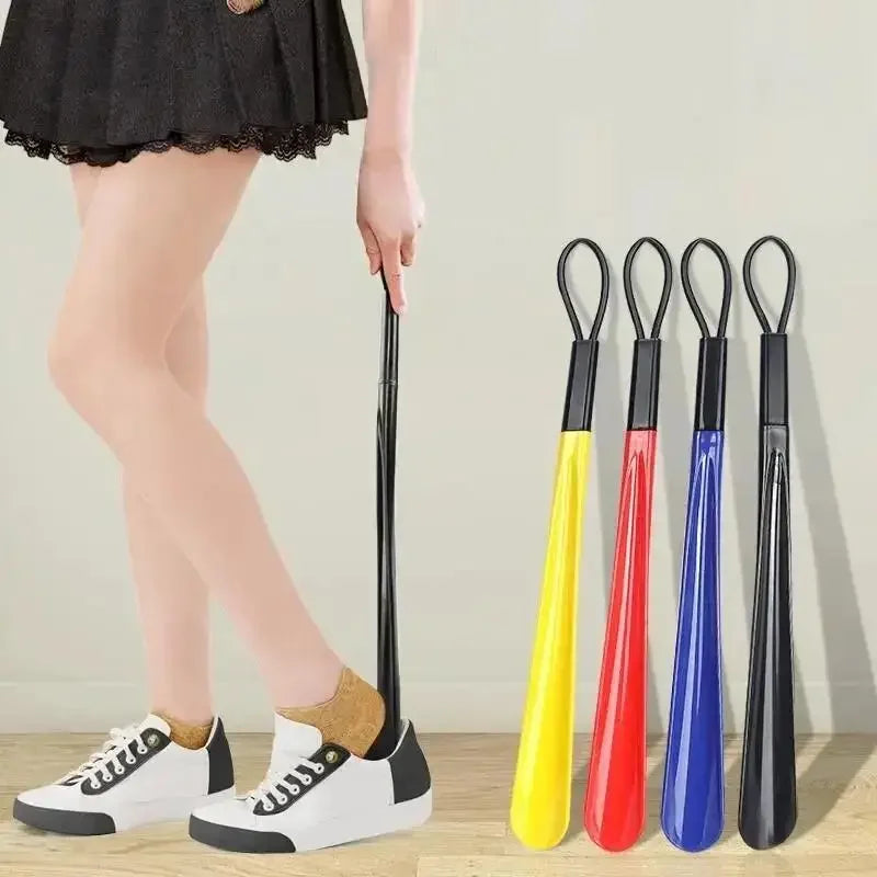 Cuernos de zapatos de plástico flexible Extra largos para mujeres embarazadas, no requiere flexión, cucharas de zapatos…