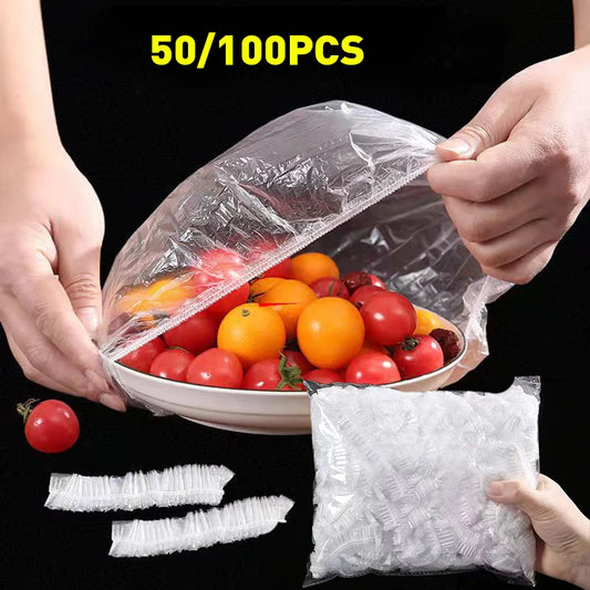 Cubierta desechable reutilizable para alimentos, envoltura de plástico, tapas elásticas duraderas para alimentos para t…