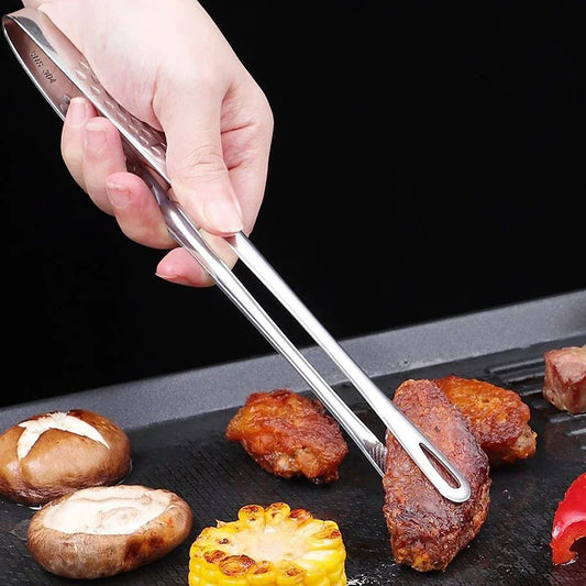 Pinzas de cocina largas de acero inoxidable, antideslizantes, resistentes al calor, pinzas para parrilla de barbacoa pa…