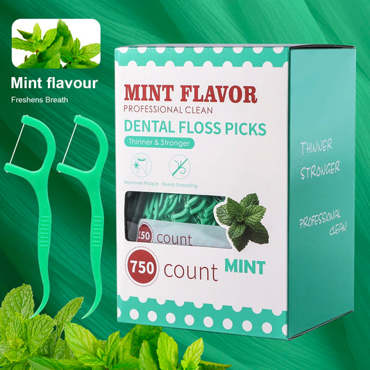 Barra de hilo dental de menta, barra de hilo dental desechable portátil para el cuidado del hogar, cuidado bucal, limpi…