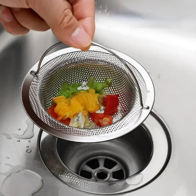 Filtro de fregadero de cocina de acero inoxidable, recogedor de residuos de alimentos y basura, mantiene tu bañera, 1 u…