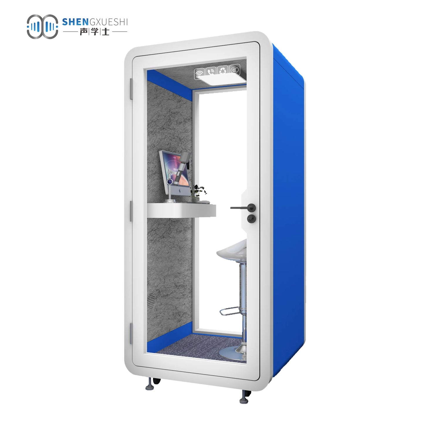 High Quality Modern Multifunctional 40dB Soundproof Office Phone Booth Single-Person Modular for Home Office School Library Use