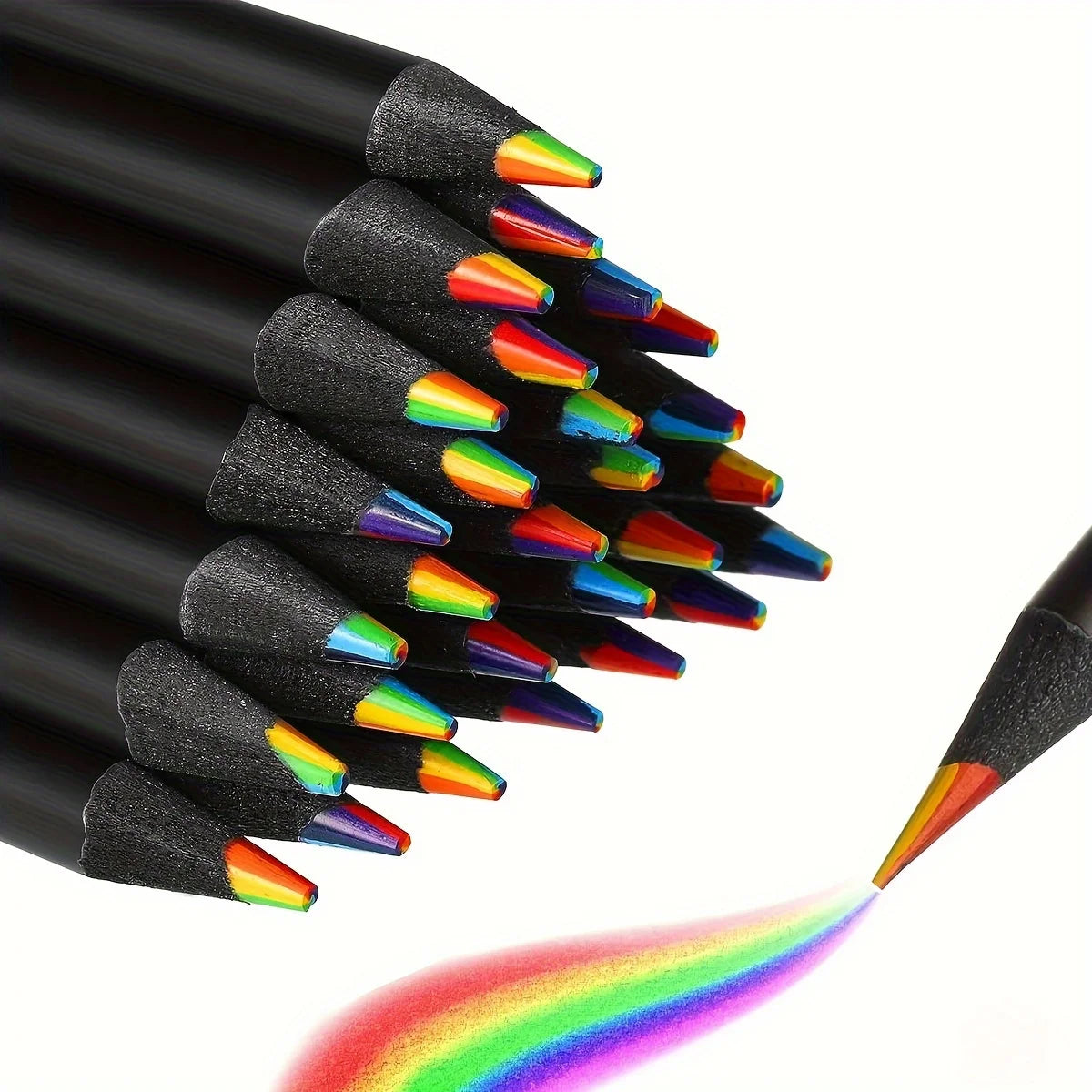 12/24/36/48 Uds. Lápices de colores de 7 colores, lápices de colores de 3,3mm para dibujo artístico, colorear, regalo d…