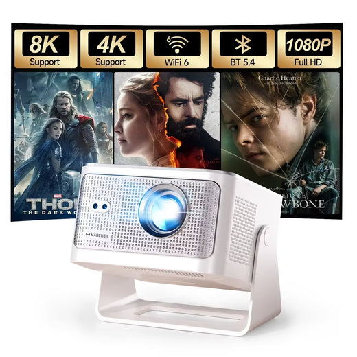 Proyector Magcubic Android 14 Allwinner H726 900ANSI Lúmenes con Enfoque Automático, Resolución Nativa 1080P 8K HY350 M…