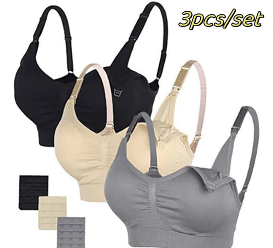 Sujetadores de maternidad de alta calidad, ropa interior de algodón para amamantar, sin costuras, talla grande, transpi…