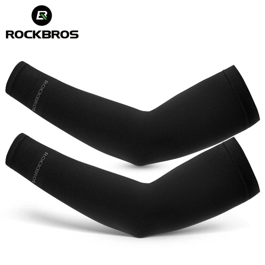 ROCKBROS mangas de bicicleta de seda de hielo verano transpirable protección de brazo de ciclismo al aire libre protecc…