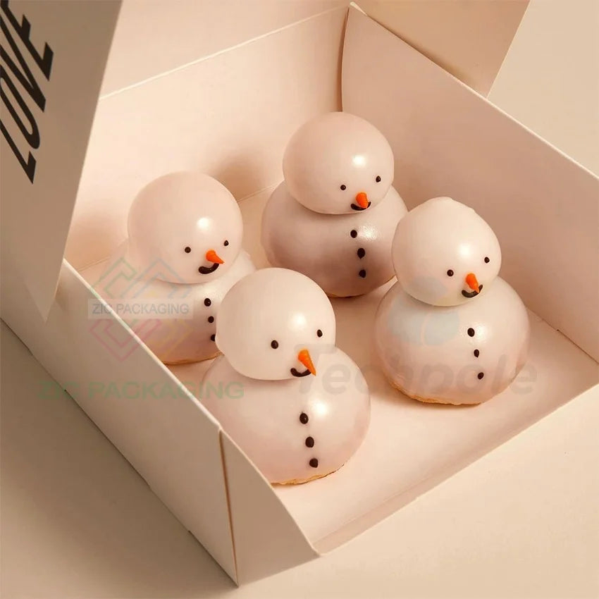 Eco Friendly Luxury Cake Packaging Sushi Box Takeaway Cupcake Bakery Cookies Brownie Packaging Box Disposable Food Packaging