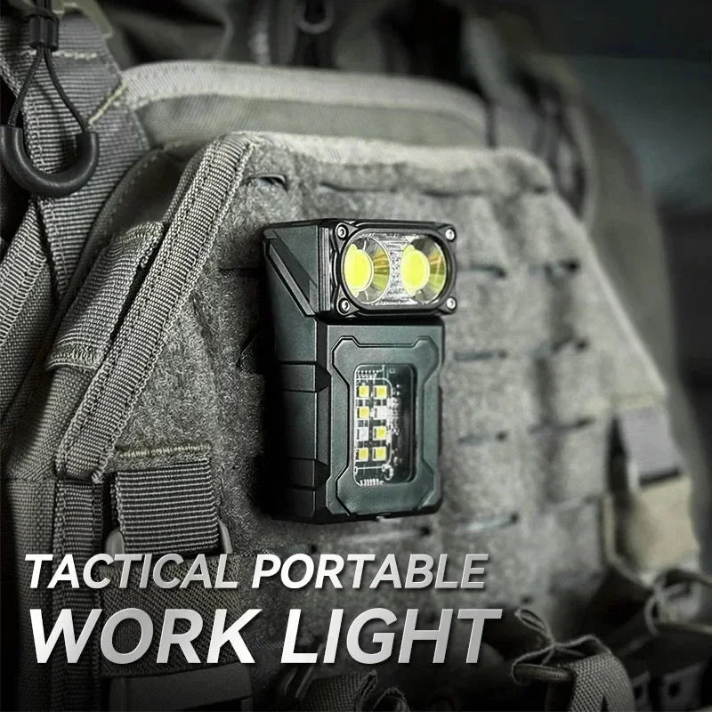 Linterna LED de ángulo ajustable multifuncional, Mini luz de trabajo para exteriores, imán portátil, luz de Camping rec…