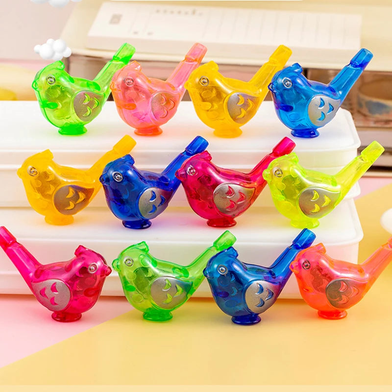 30 Piezas de Silbatos de Agua de Plástico con Forma de Pájaro, Coloridos, Juguetes para Fiestas de Cumpleaños, Regalos…