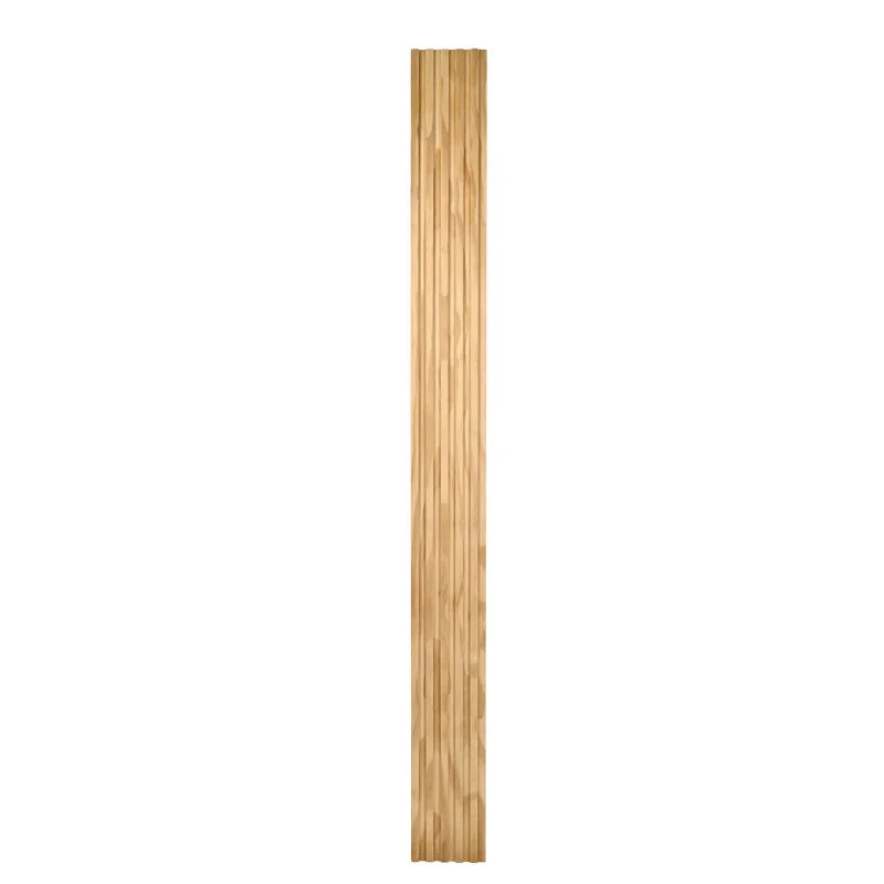 MUMU Design Light Colour and Eco-Friendly Slat Groove Wall Panels Knot Free Pine Wood for Residential and Commercial Spaces
