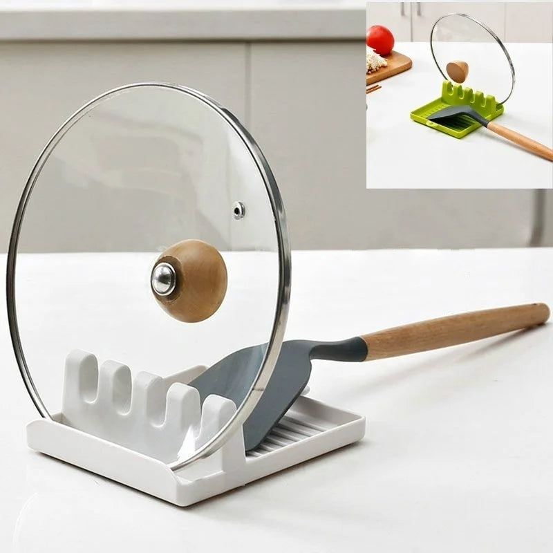 Soportes para cucharas de cocina, tenedor, espátula, estante, organizador, soporte para palillos de plástico, almohadil…