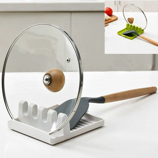 Soportes para cucharas de cocina, tenedor, espátula, estante, organizador, soporte para palillos de plástico, almohadil…