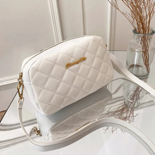 Bolso bandolera pequeño con borlas para mujer, bolso de hombro femenino con cámara bordada Lingge, cadena de moda, bols…