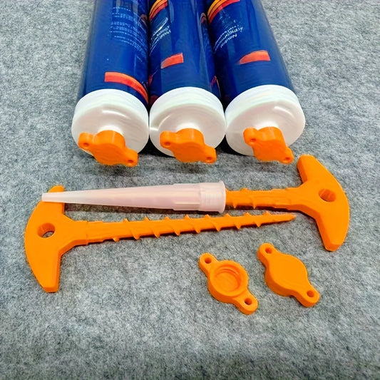 Tapa de silicona para sellado y herramienta de extracción de boquillas de pistola de sellado, tapa de silicona utilizad…