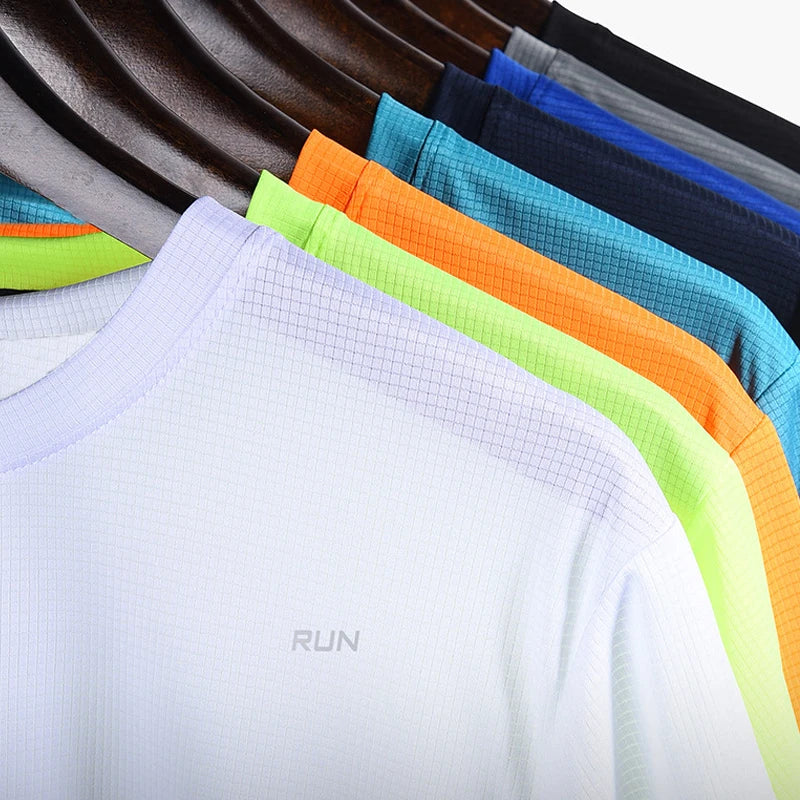 Camisetas de culturismo para correr de secado rápido para hombre, camiseta deportiva para gimnasio, camisetas de manga…