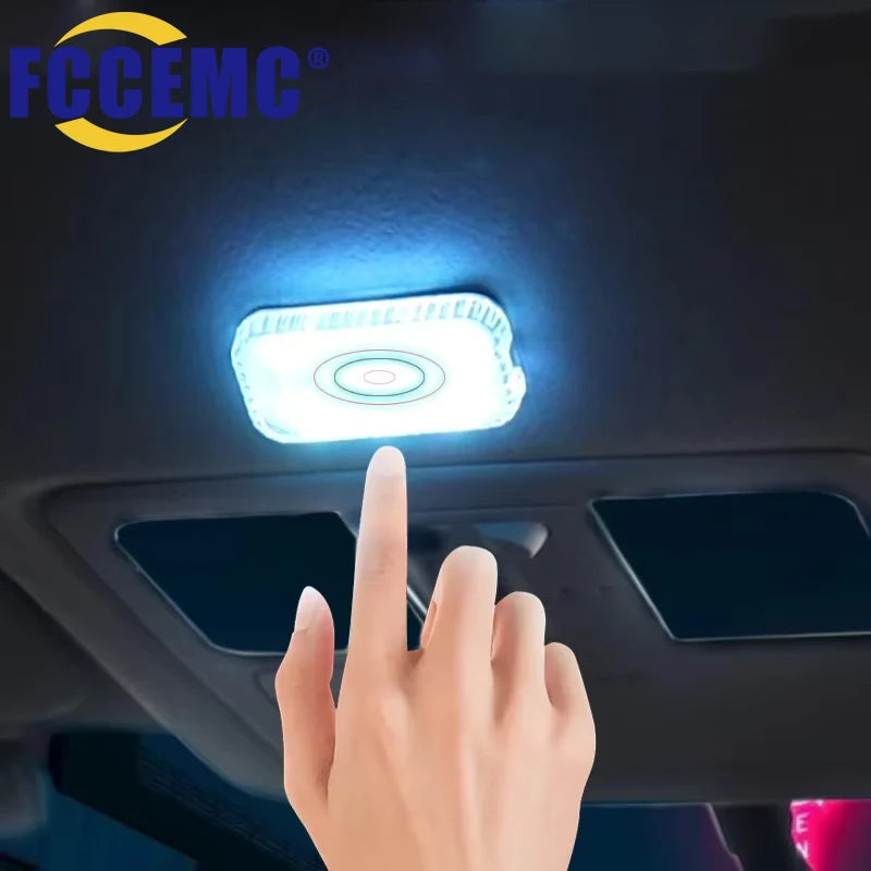 Luz LED táctil, Mini iluminación Interior inalámbrica para coche, lámpara de lectura de techo para techo automático, ca…