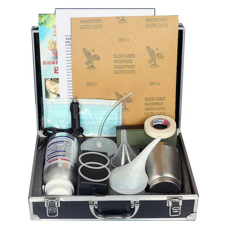 Kit de pulido químico para faros de coche, líquido de reparación de polímero, eliminador de arañazos, Kit de restauraci…