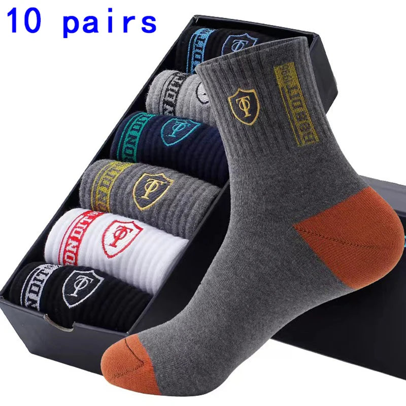 5 pares de calcetines deportivos para hombre de otoño e invierno para ocio de verano, calcetines de baloncesto ligeros…