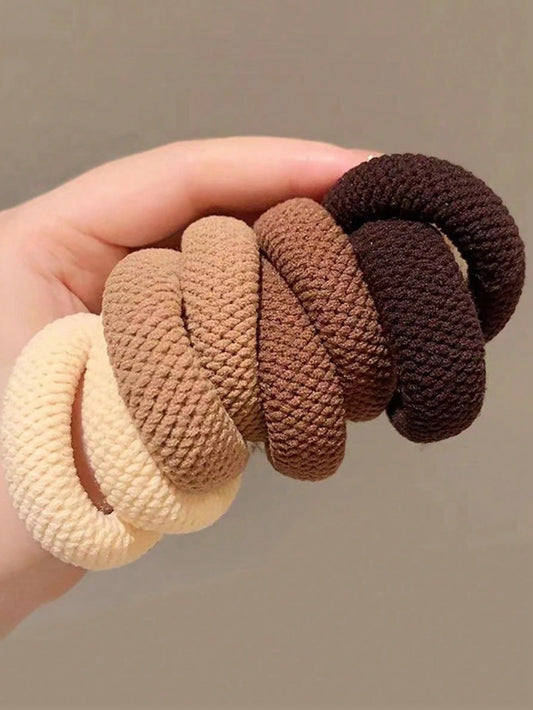 5/10 colores mezclados, alta elasticidad, gruesos, versátiles, simples, elásticos, respetuosos con el cabello (color al…