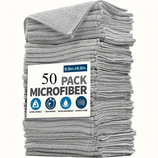 Paños de Limpieza de Microfibra Gruesos, Paños de Limpieza de Microfibra Sin Pelusa, Toallas de Limpieza Reutilizables Absorbentes para Ventanas de Automóviles