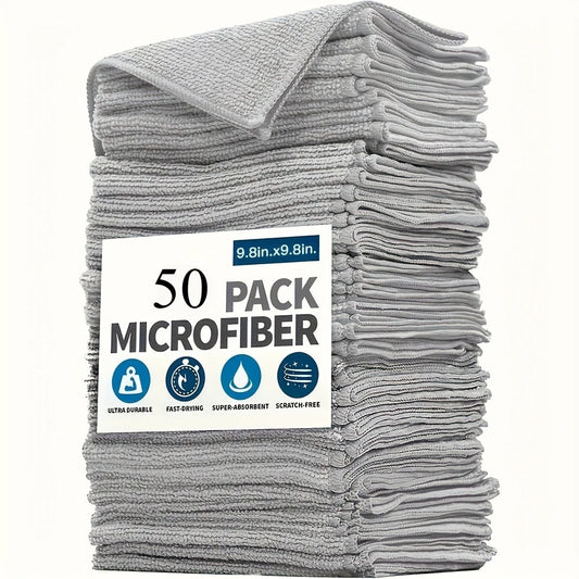 Paños de Limpieza de Microfibra Gruesos, Paños de Limpieza de Microfibra Sin Pelusa, Toallas de Limpieza Reutilizables Absorbentes para Ventanas de Automóviles