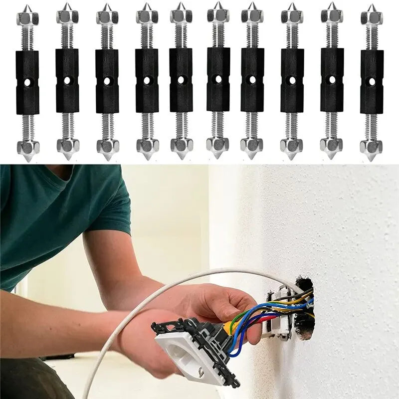 Reparador de casetes de enchufe de interruptor de pared, tornillos de casete ajustables, varilla de soporte con llave,…