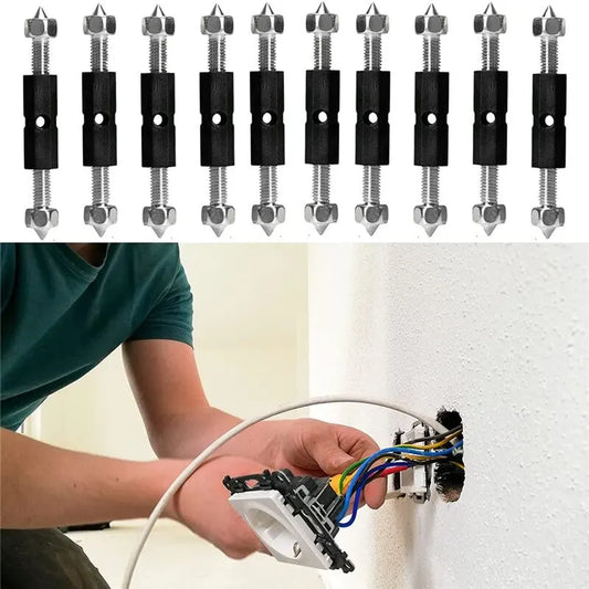 Reparador de casetes de enchufe de interruptor de pared, tornillos de casete ajustables, varilla de soporte con llave,…