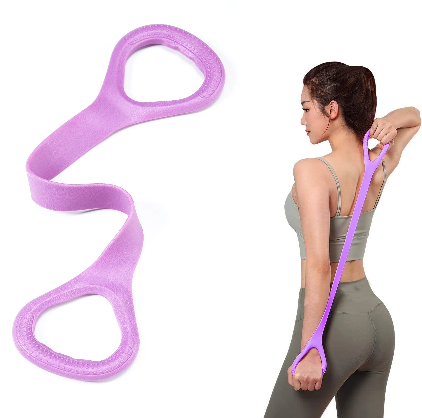 8 banda de resistencia para entrenamiento físico, banda de entrenamiento elástica para ejercicio de brazo, espalda y ho…