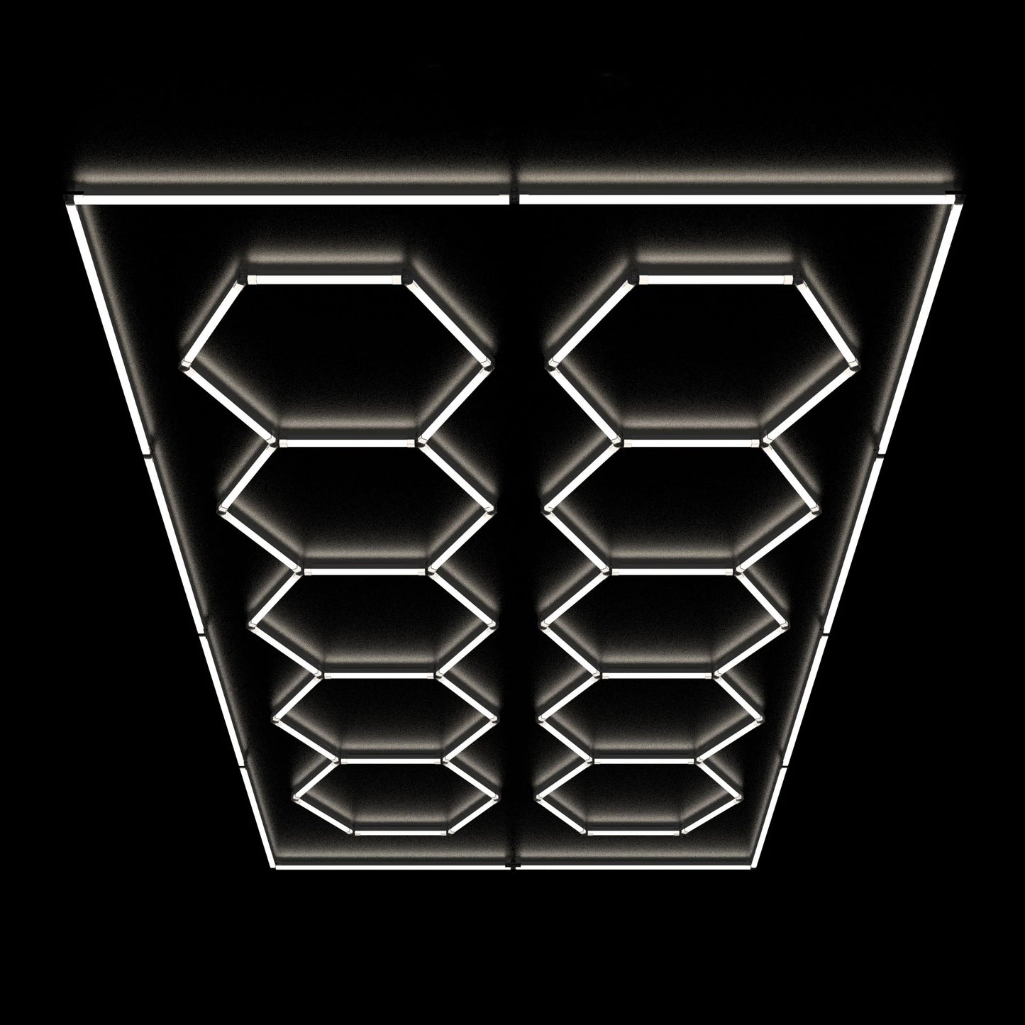 220V Dimmable Hexagonal LED Honeycomb Light for Garages Good Heat Dissipation Portable Factory Direct Sales