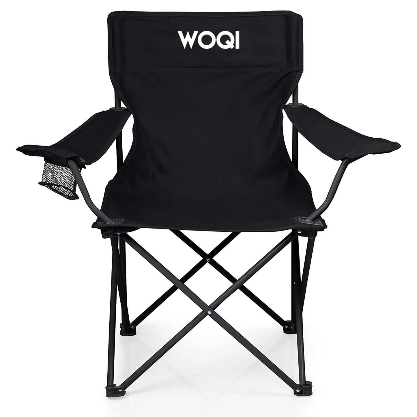 WOQI Modern Design Outdoor Folding Chair Wonderful Ultralight Metal for Garden Park Sea Beach Camping with  Logo for Gym Use