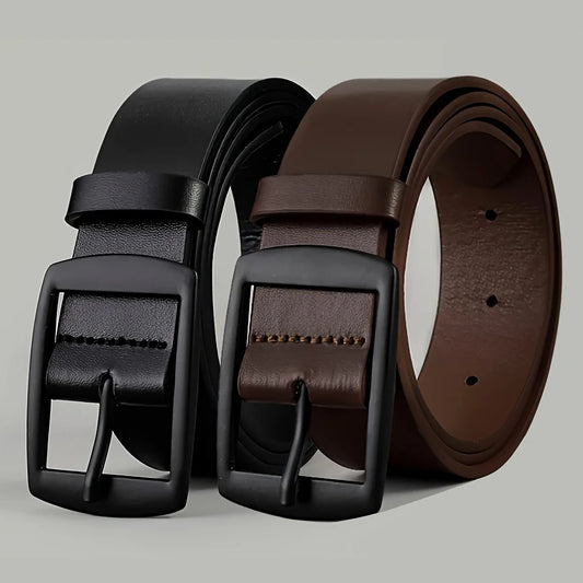 Nuevo cinturón de lujo para hombre, cinturón de cuero PU, hebilla de Metal, cinturón de cintura de diseñador de marca f…