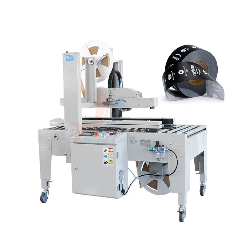 Automatic PC990 Yongjin Water-Activated Tape Case Sealer for Carton Packaging