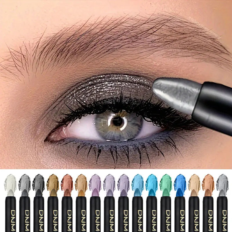 Delineador de ojos nacarado de 16 colores, delineador de ojos sin manchas de maquillaje de ojos de larga duración imper…