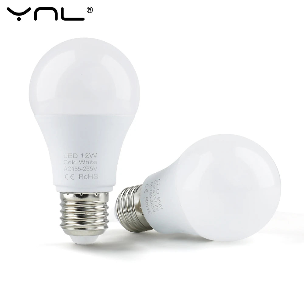 3W 6W 9W 12W 15W 18W Bombillas LED E27 Lampada Bombilla LED AC 220V-240V Smart IC Bombilla de alto brillo foco de lámpa…